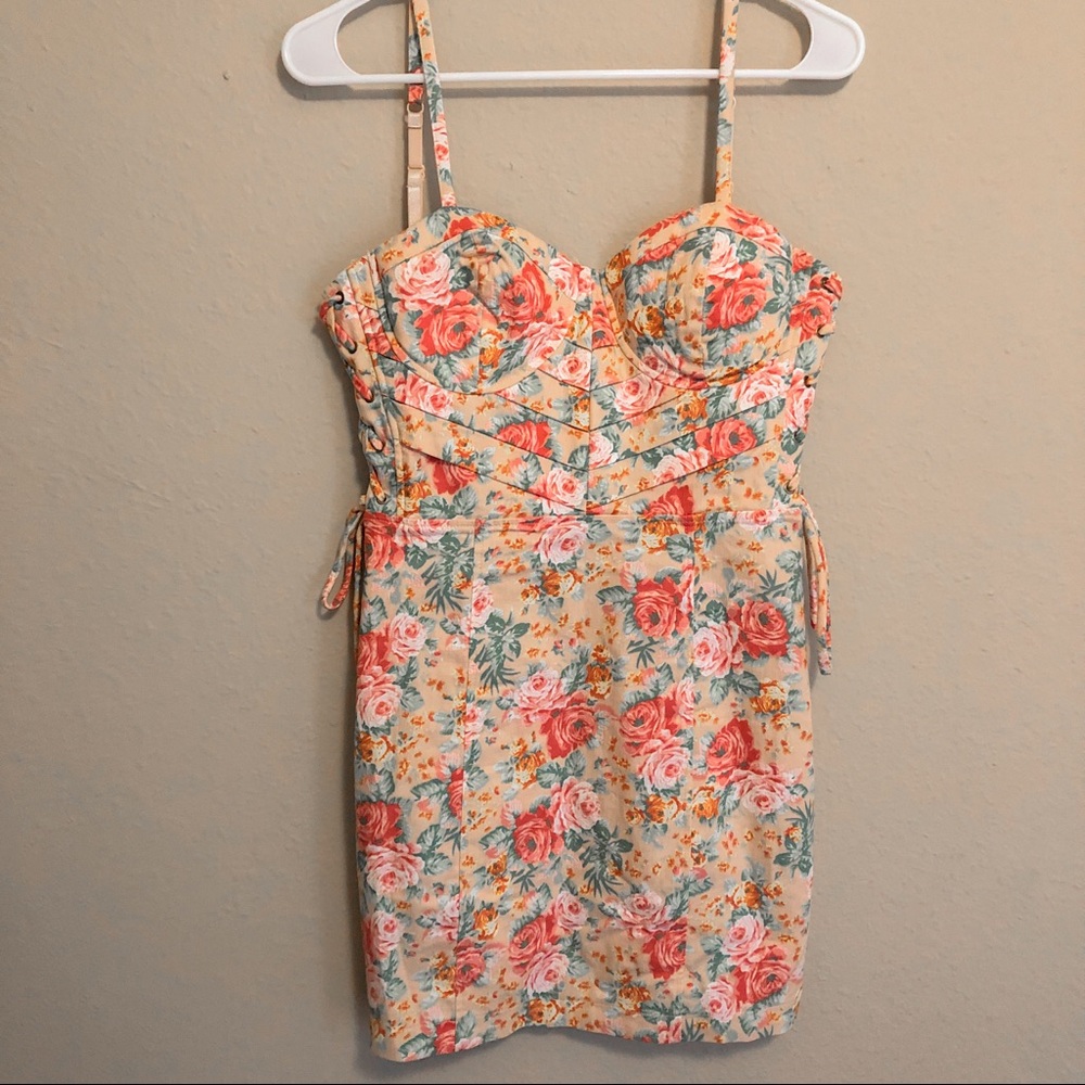 Corset floral dress